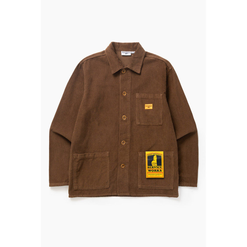 Surchemise Service Works Homme CORDUROY CHORE Marron Cloane Vannes