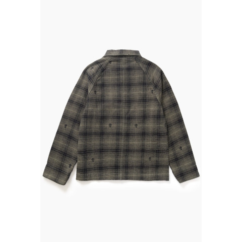 Veste Homme Service Works THISTLE PLAID Kaki Cloane Vannes