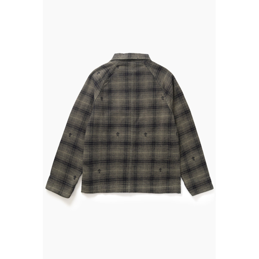 Veste Homme Service Works THISTLE PLAID Kaki Cloane Vannes
