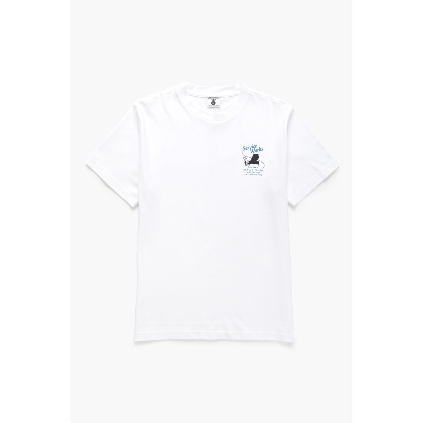 T-Shirt Homme Service Works BAR KITCHEN Blanc Cloane Vannes