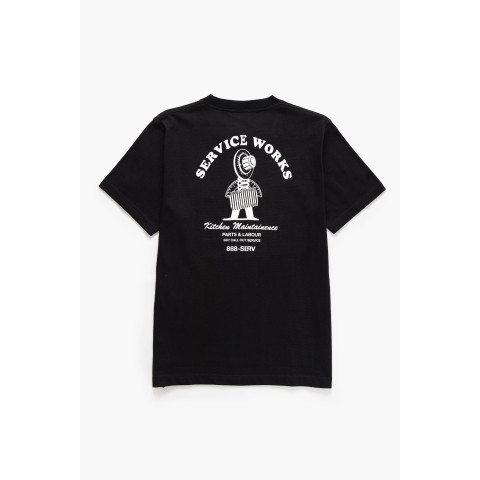 T-Shirt Homme Service Works MAINTENANCE Noir Cloane Vannes