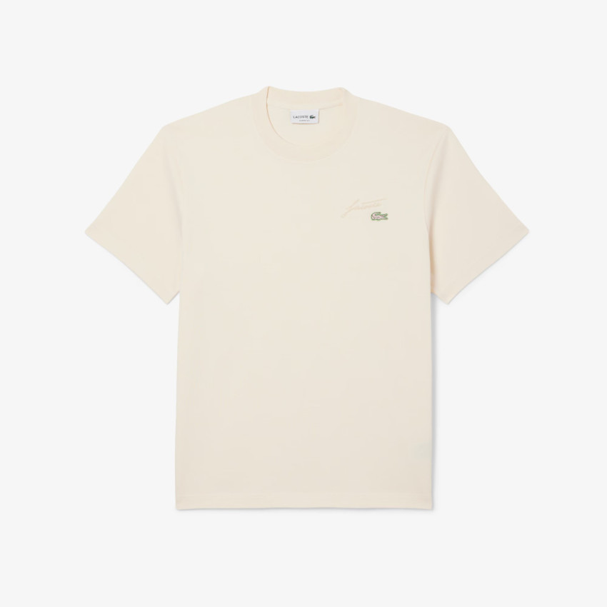T-Shirt Homme Lacoste SIGNATURE Beige Cloane Vannes TH5492