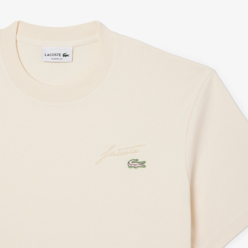 T-Shirt Homme Lacoste SIGNATURE Beige Cloane Vannes TH5492