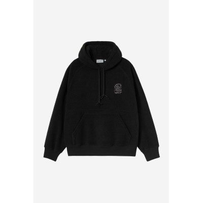 Sweat à Capuche Polaire Carhartt Wip  Homme HELIX Noir Cloane Vannes I035598