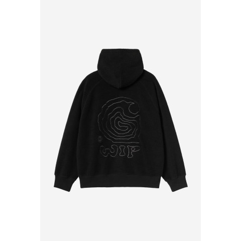 Sweat à Capuche Polaire Carhartt Wip  Homme HELIX Noir Cloane Vannes I035598