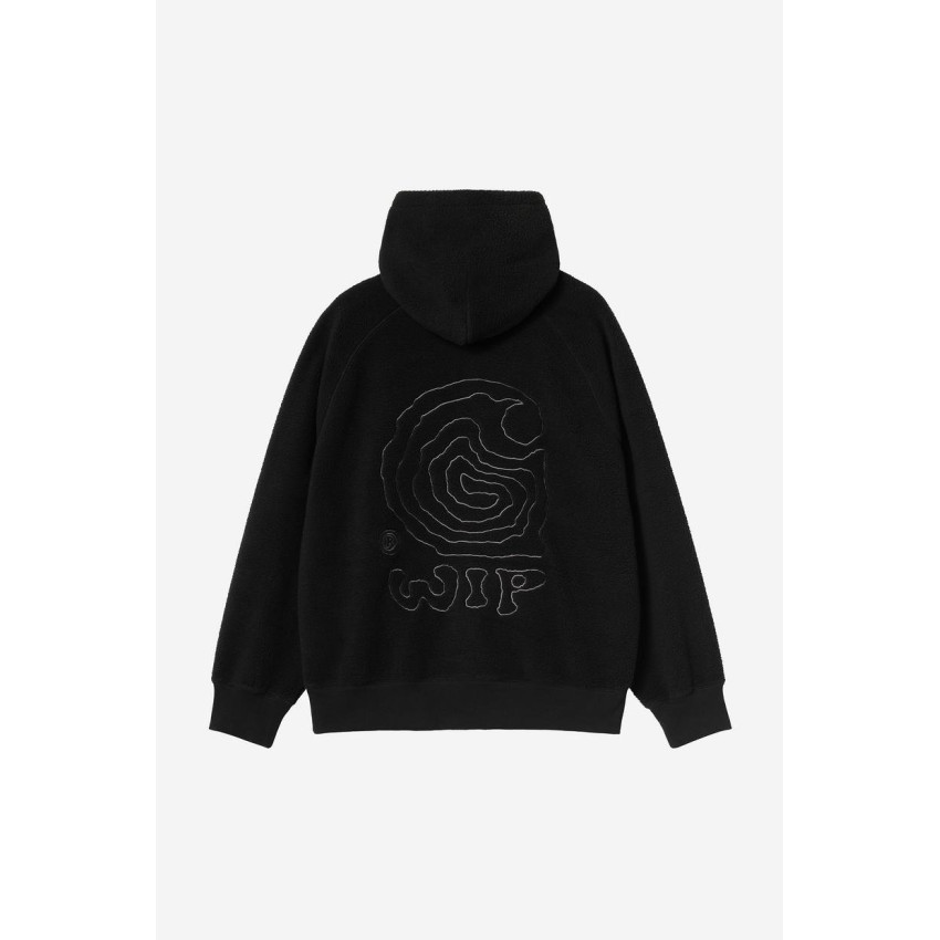 Sweat à Capuche Polaire Carhartt Wip  Homme HELIX Noir Cloane Vannes I035598