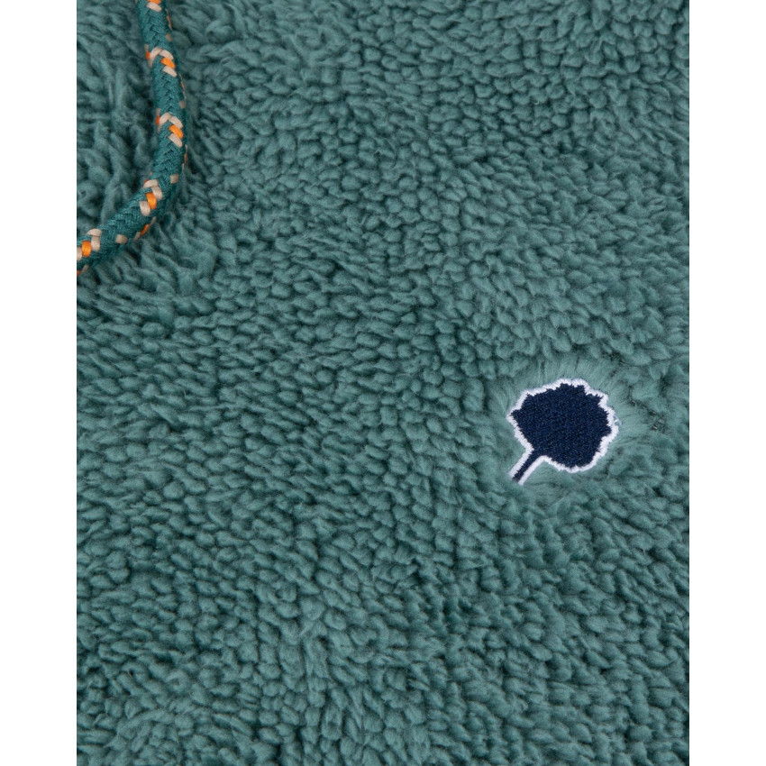 Sweat à Capuche Polaire Faguo Homme DIRAC Vert Cloane Vannes F25PL0903 GRE36