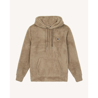 Sweat à Capuche Polaire Faguo Homme DIRAC Beige Cloane Vannes F25PL0903 BEI30