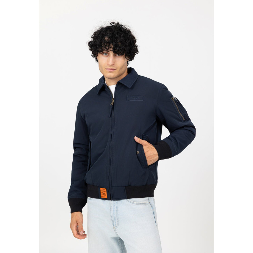 Veste Homme Bombers CORNELL Bleu Marine Cloane Vannes