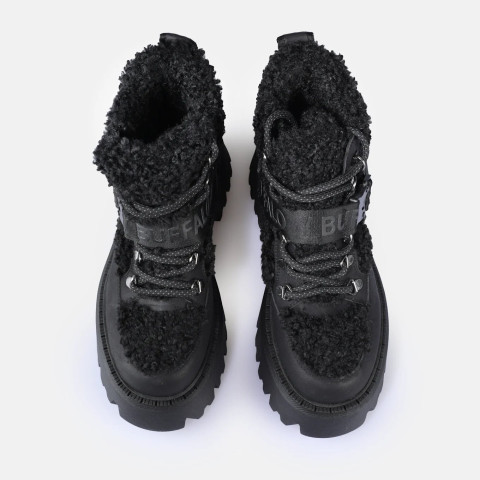 Baskets Montantes Femme Buffalo ASPEN COM MID WARM Noir Cloane Vannes