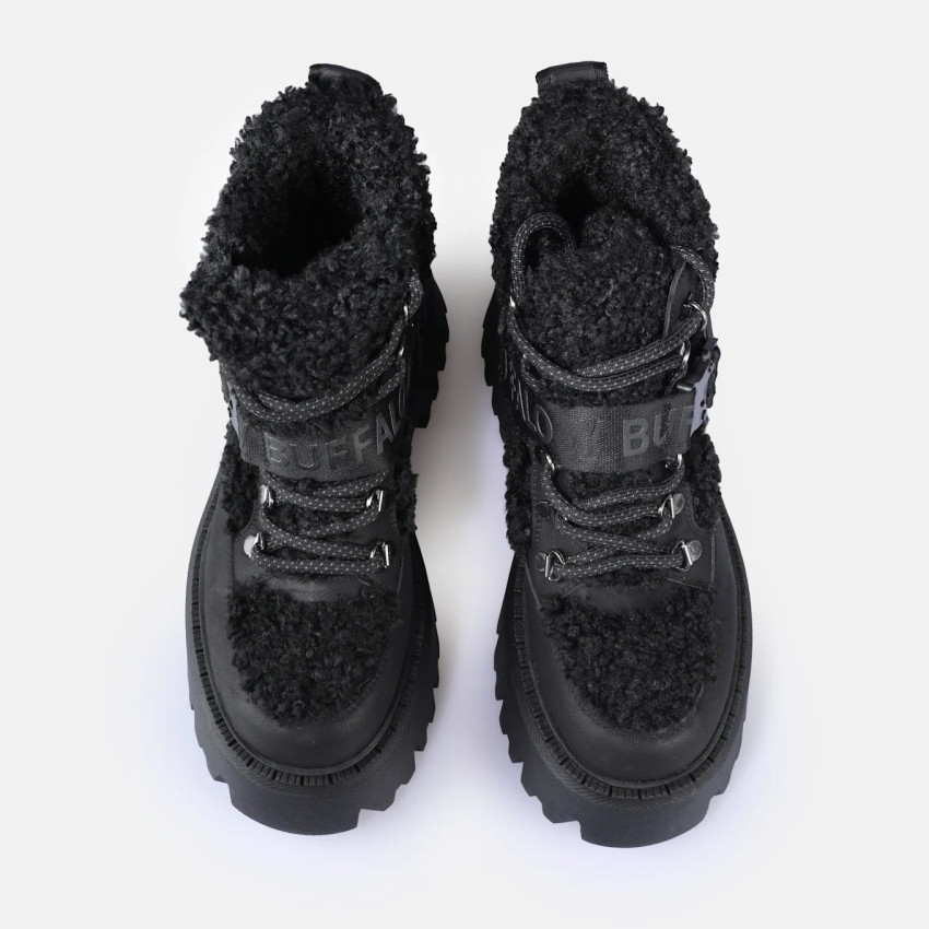 Baskets Montantes Femme Buffalo ASPEN COM MID WARM Noir Cloane Vannes