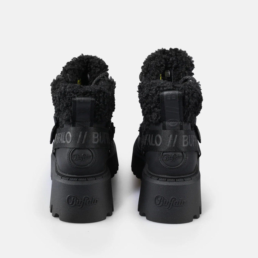 Baskets Montantes Femme Buffalo ASPEN COM MID WARM Noir Cloane Vannes