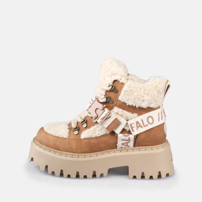 Baskets Montantes Femme Buffalo ASPEN COM MID WARM Beige Cloane Vannes