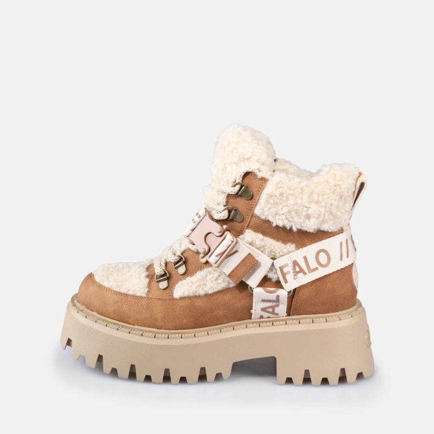 Baskets Montantes Femme Buffalo ASPEN COM MID WARM Beige Cloane Vannes