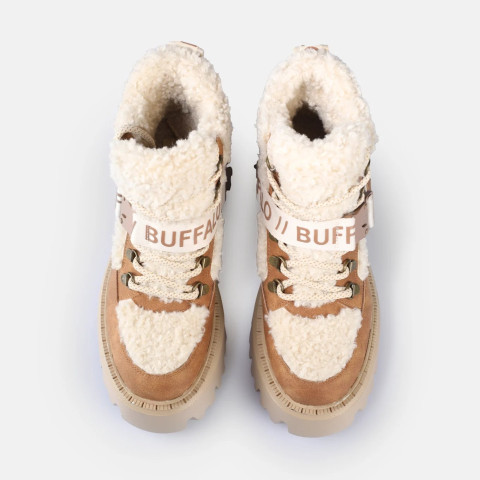 Baskets Montantes Femme Buffalo ASPEN COM MID WARM Beige Cloane Vannes