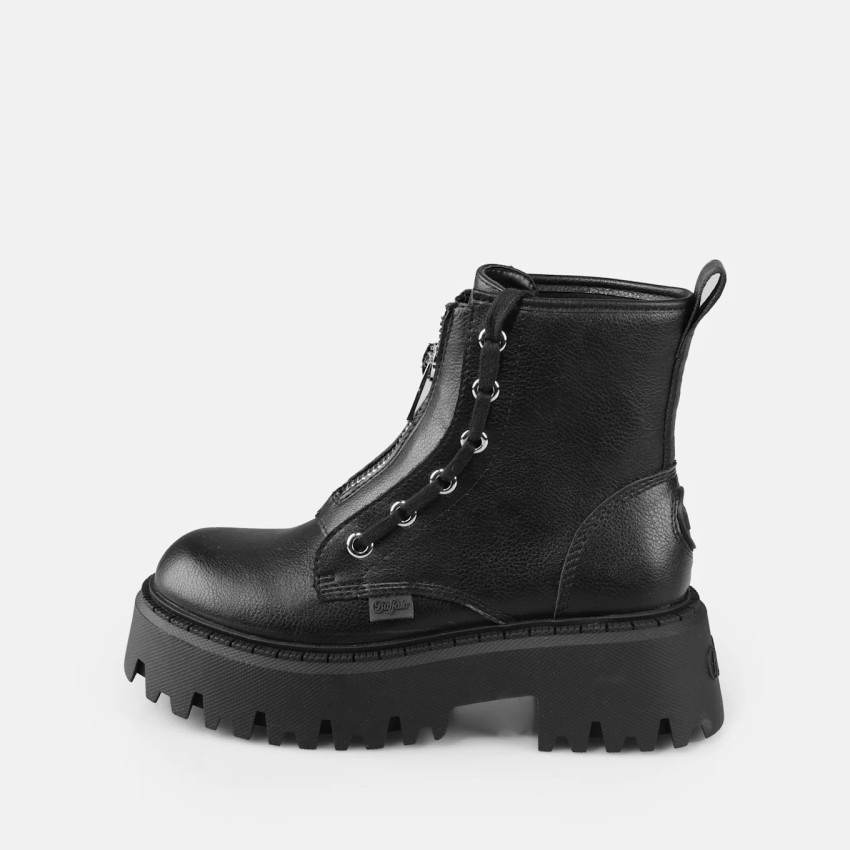 Bottines Femme Buffalo CHELSEA ASPEN FRONT ZIP Noir Cloane Vannes 1270122