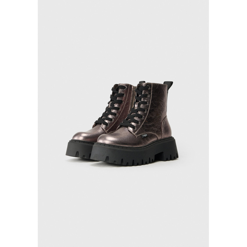 Bottines Femme Buffalo CHELSEA ASPEN LACE UP Metal Cloane Vannes