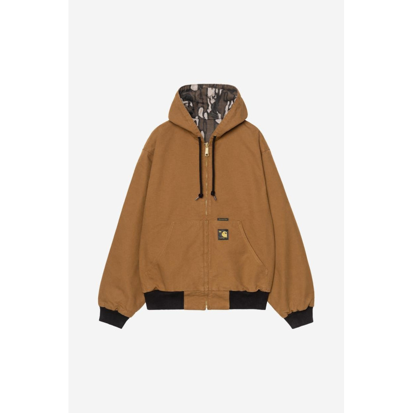 Blouson Réversible Homme OG ACTIVE JACKET 50TH ANNIVERSARY Carhartt Wip Camel et Camouflage Cloane Vannes