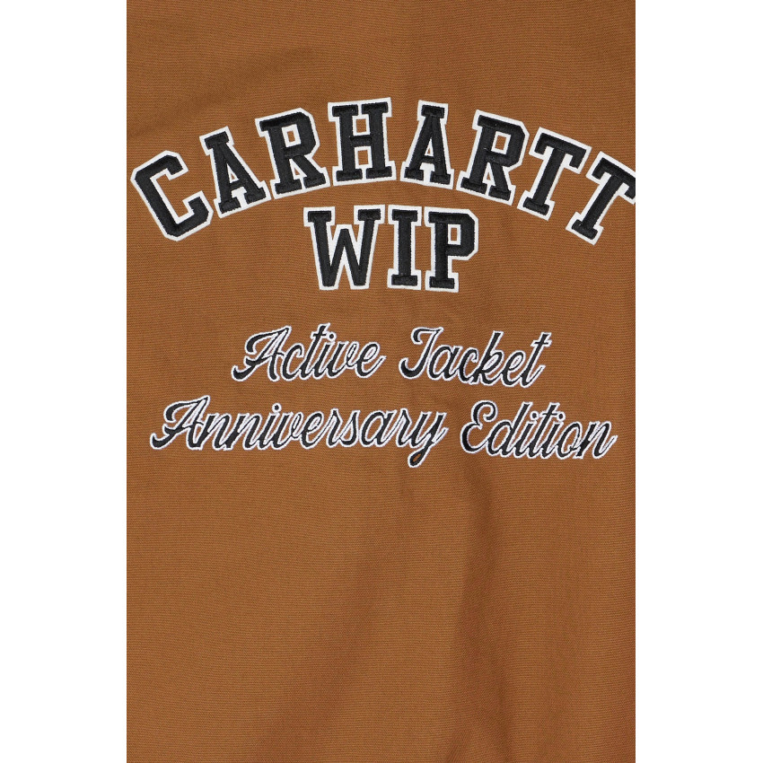 Blouson En Cuir Réversible Homme OG ACTIVE JACKET 50TH ANNIVERSARY Carhartt Wip Noir et Camel - Édition Limitée Cloane Vannes