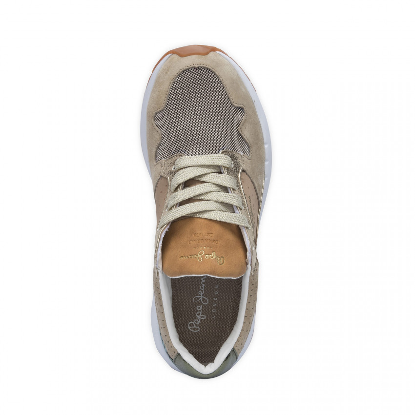 Chaussures Femme pepe jeans foster itaka camel référence  PLS30680 855, Cloane chaussures de marques a Vannes