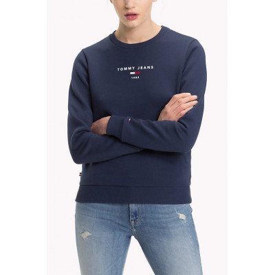 sweat femme tommy jeans bleu marine col rond, Cloane e-boutique & magasins de marques a Vannes