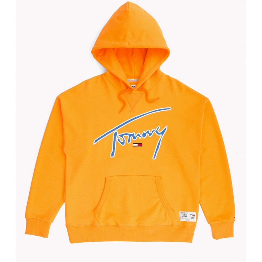 Sweat Femme Tommy Jeans Signature hoodie Orange, DW0DW05800 cloane vannes