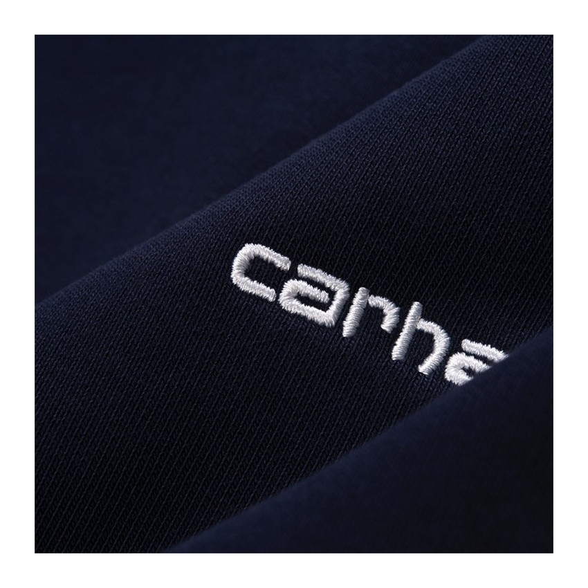 Sweat CARHARTT WIP - Embroidery coloris Bleu Marine ou Gris, Cloane Square vannes