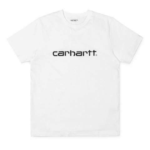 T-shirt Carhartt wip script logo jaune, noir ou blanc, E-boutique Cloane à vannes