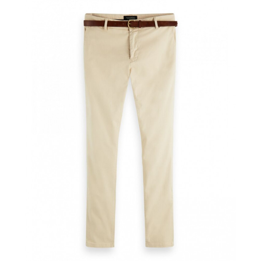 pantalon chino homme Scotch & Soda Mott beige référence 155053 chez Cloane, vetements de marques a Vannes