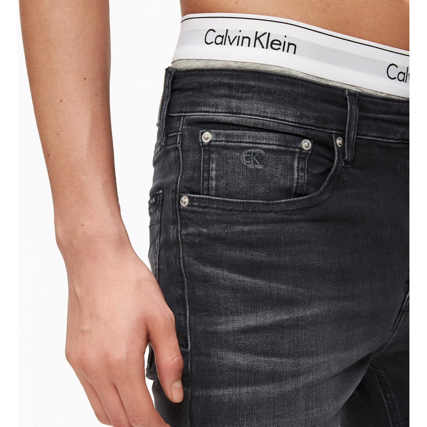 Jeans Homme Calvin Klein Jeans gris fonçé coupoe skinny référence J30J314627
