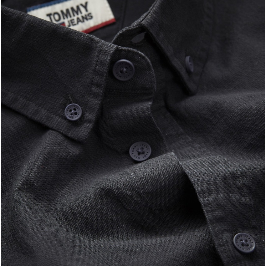 Chemise homme oxford Tommy Jeans coloris Noir, référence DM0DM06562