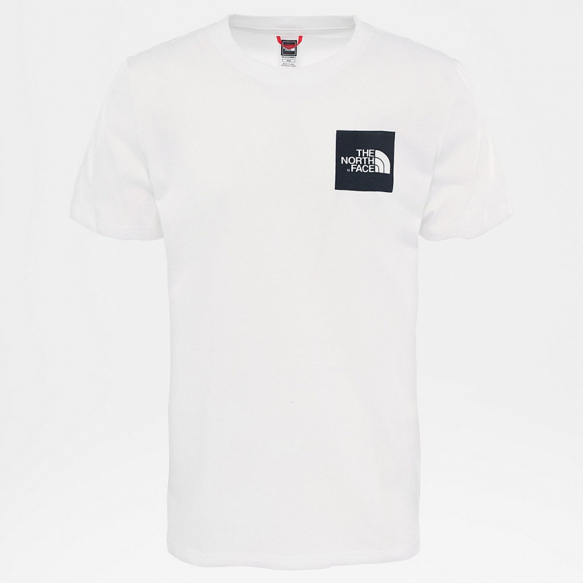T-shirt Homme The North Face blanc logo carré sur la poitrine, Cloane Vannes