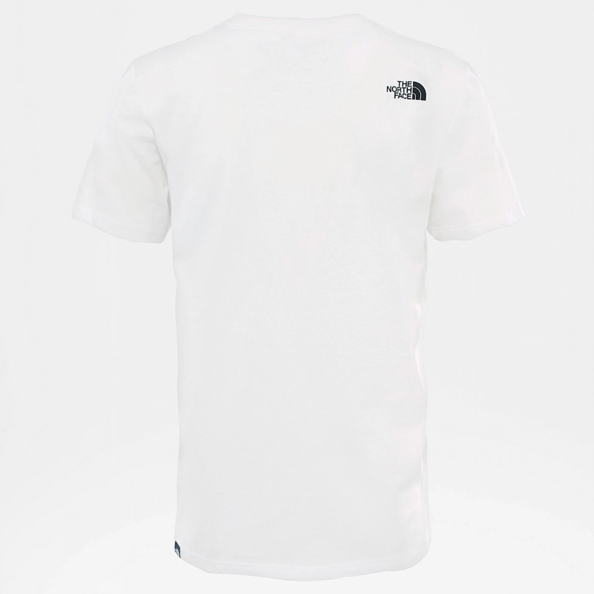 T-shirt Homme The North Face blanc logo carré sur la poitrine, Cloane Vannes