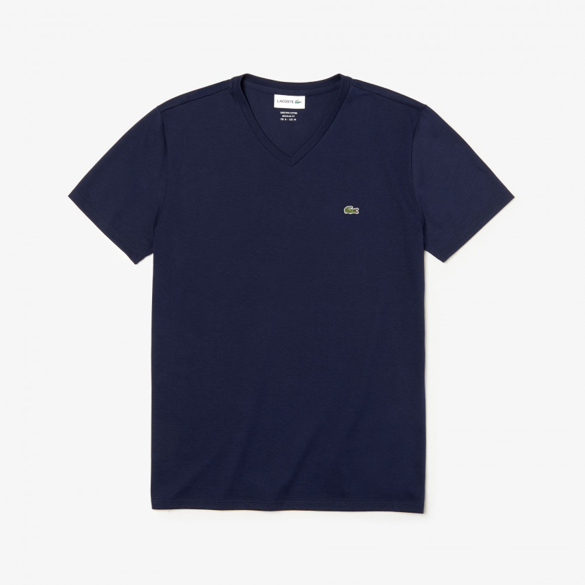 T-shirt Lacoste basic col v pour Homme, référence TH6710, CLOANE à Vannes