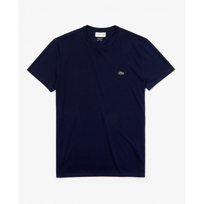 T-shirt Lacoste basic pour Homme, col rond, Bleu Marine, Noir, Blanc, référence TH6709, Cloane à Vannes