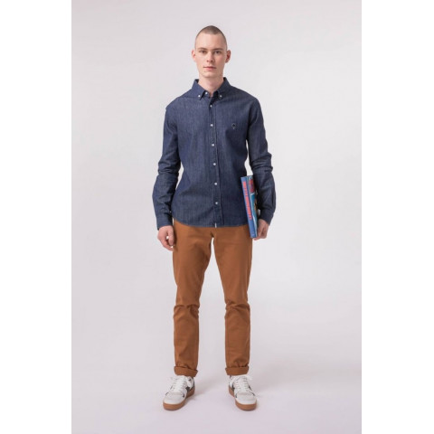 Chemise jeans Faguo Homme référence ivoy, boutique cloane à Vannes