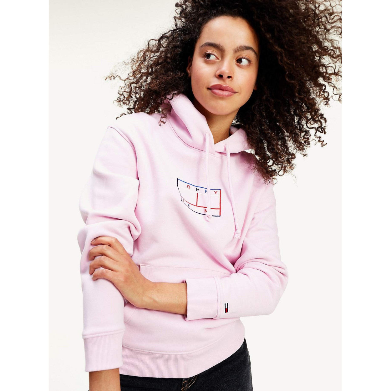 Tommy Hilfiger Sweat ZippÃ© Femme Noir Hilfiger Hoodie Sweat A