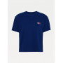 T-shirt Femme Tommy Hilfiger Badge Logo Bleu Marine, disponible en magasins Cloane à Vannes