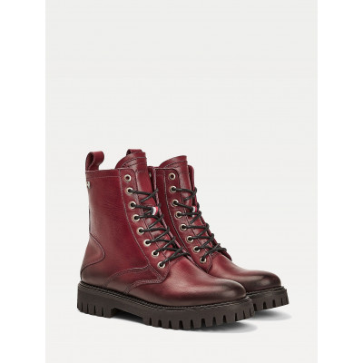 Boots Femme Tommy Hilfiger Shaded Leather Bordeaux 