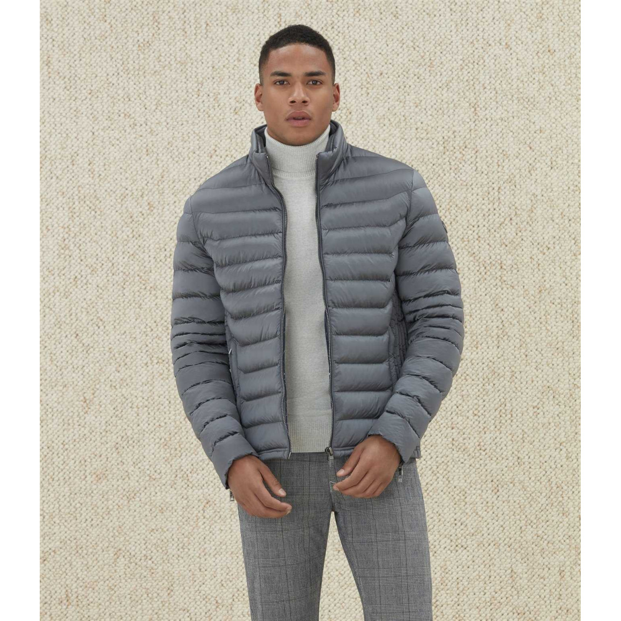 Veste Matelassée Blouson Homme Izac Blouson Surchemise à Col