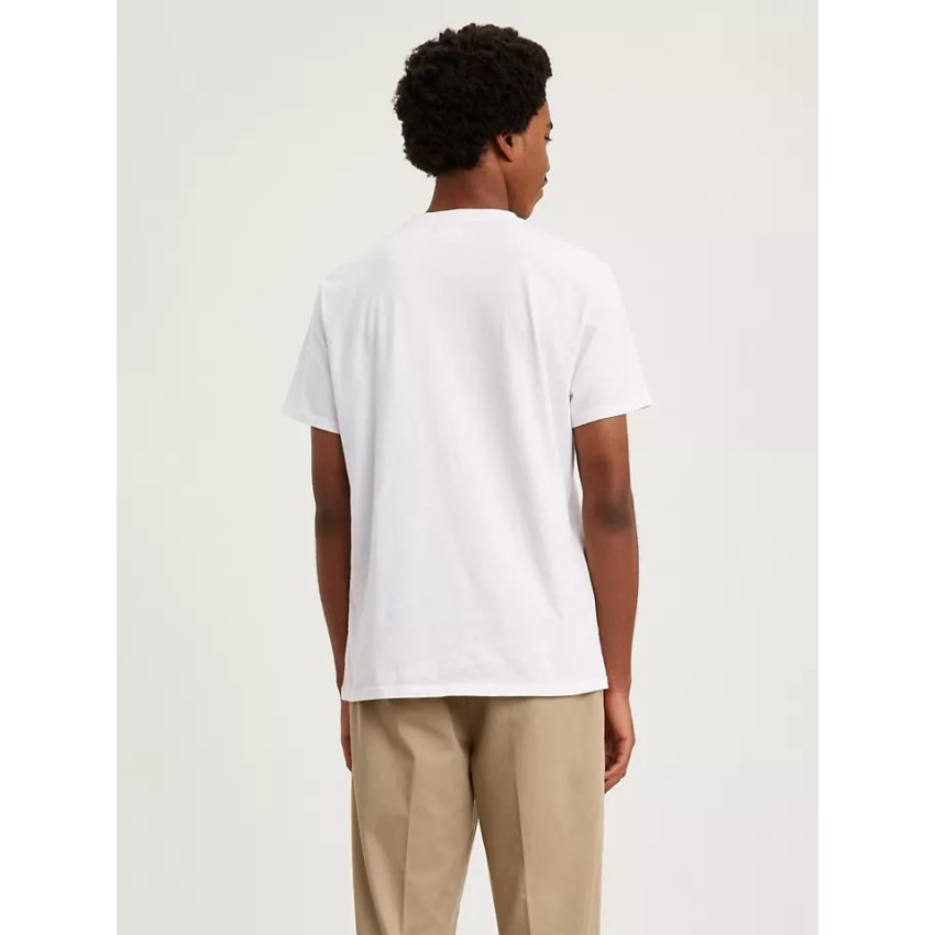 T-shirt homme LEVIS blanc col rond et manches courtes référence 56605 0000, E-boutique CLOANE, magasins de vêtements de marques 