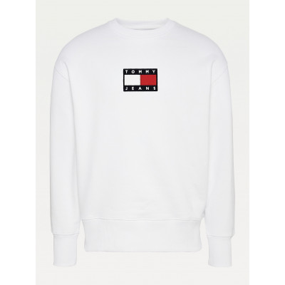 Sweat Homme TOMMY JEANS Col Rond Blanc