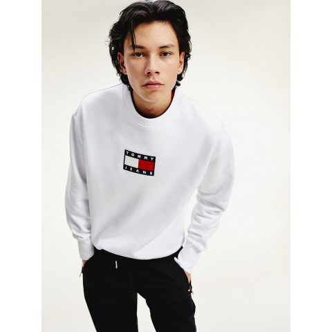 Sweat Col Rond Homme Blanc