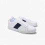 Chaussures Homme Lacoste carnaby blanc & bleu marine, Boutique en ligne CLOANE
