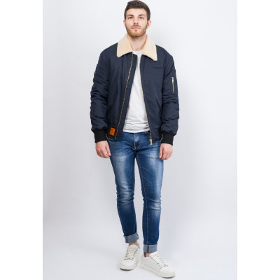 Blouson Homme BOMBERS Versmold Noir/Bleu/Kaki, e-shop CLOANE, magasins de vêtements à Vannes