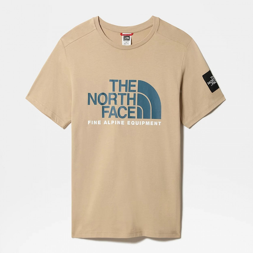 T-shirt Homme The North Face beige fine alpine equipment logo, E-boutique CLOANE Vannes