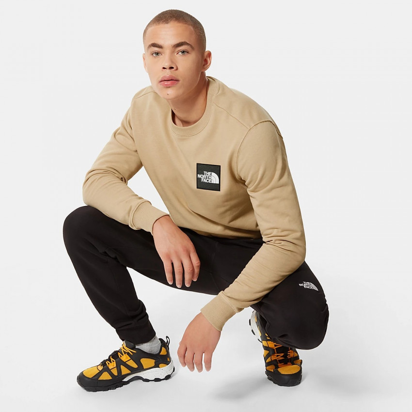 Sweat col rond THE NORTH FACE Homme coloris Beige, Blackbox logo