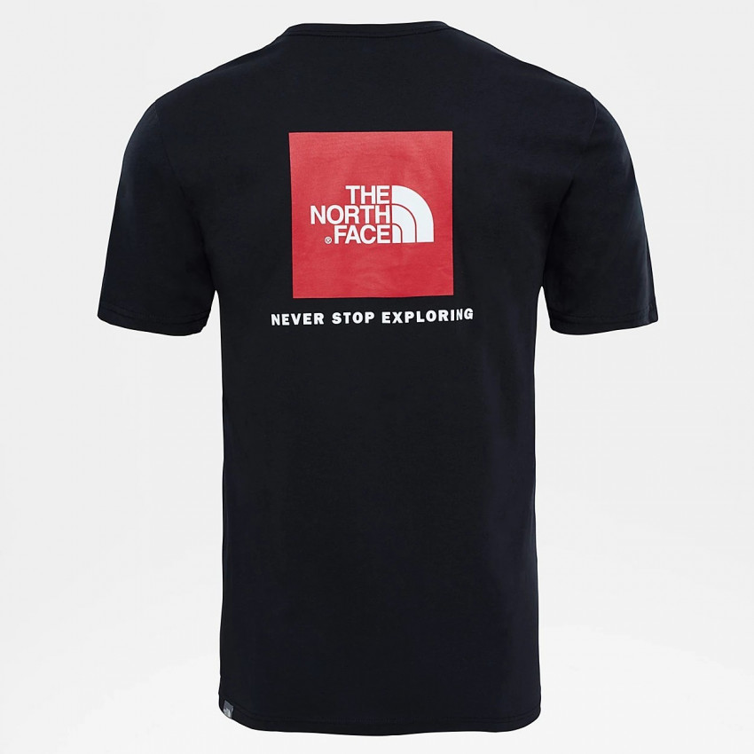 T-shirt Homme THE NORTH FACE blanc ou noir logo rouge (redbox) dans le dos, E-shop CLOANE