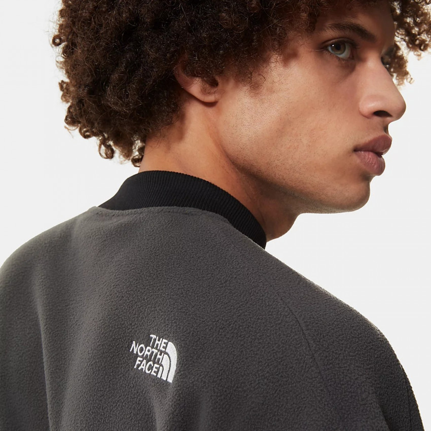 Sweat-polaire col rond THE NORTH FACE coloris gris anthracite