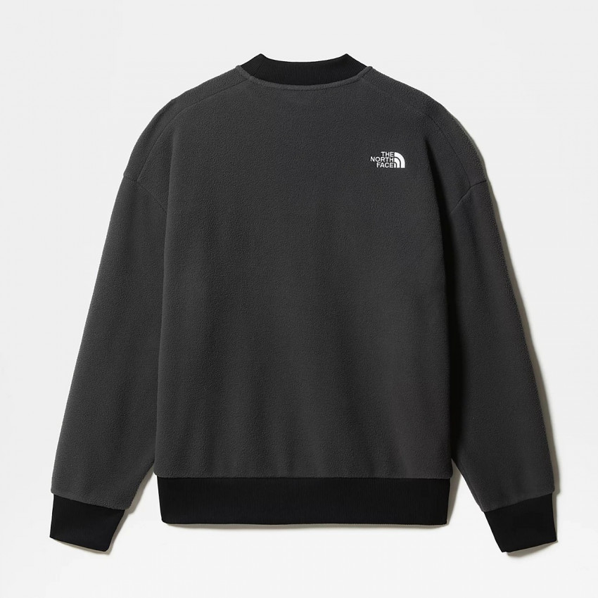 Sweat-polaire col rond THE NORTH FACE coloris gris anthracite